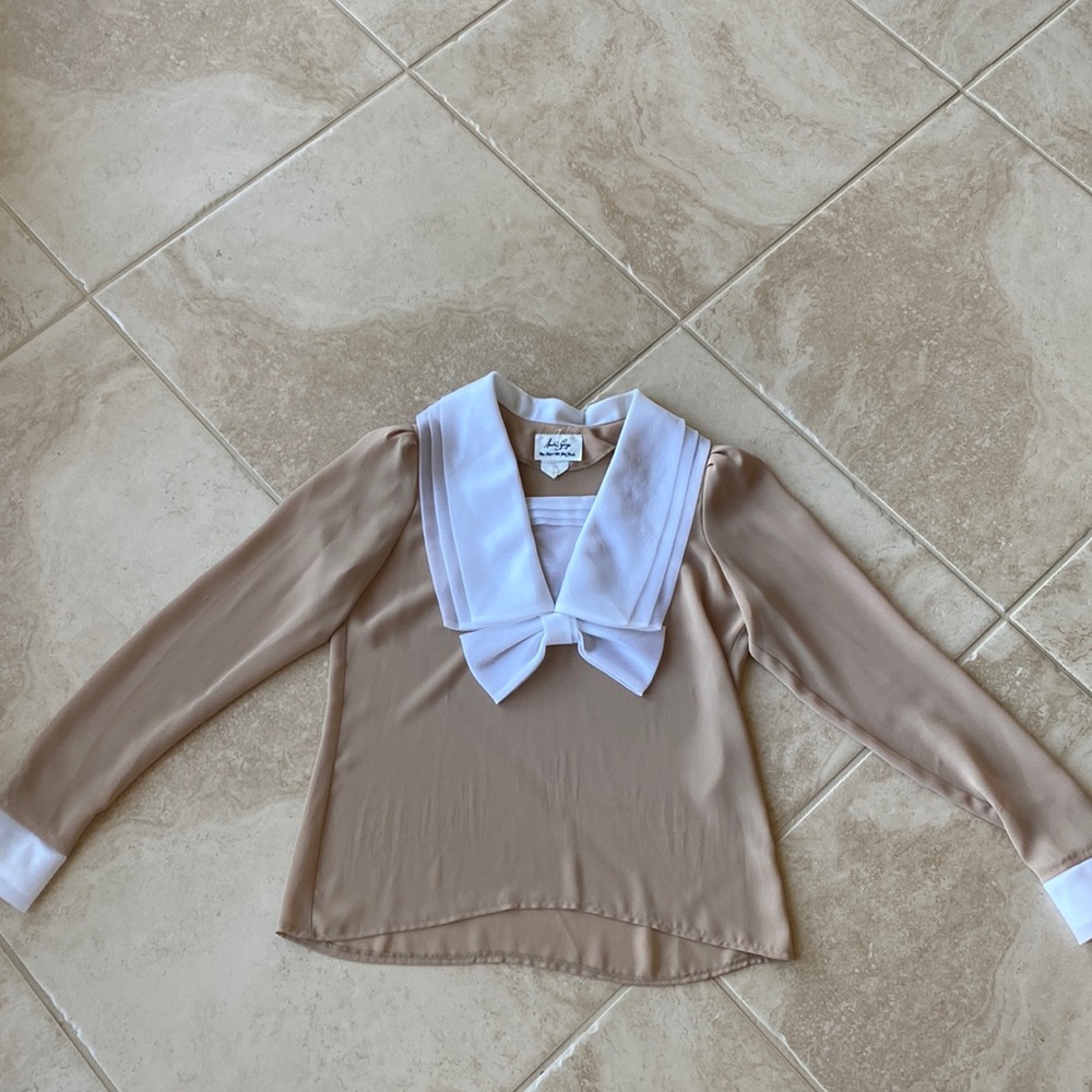 Vintage Andrée Gaye Bow Blouse